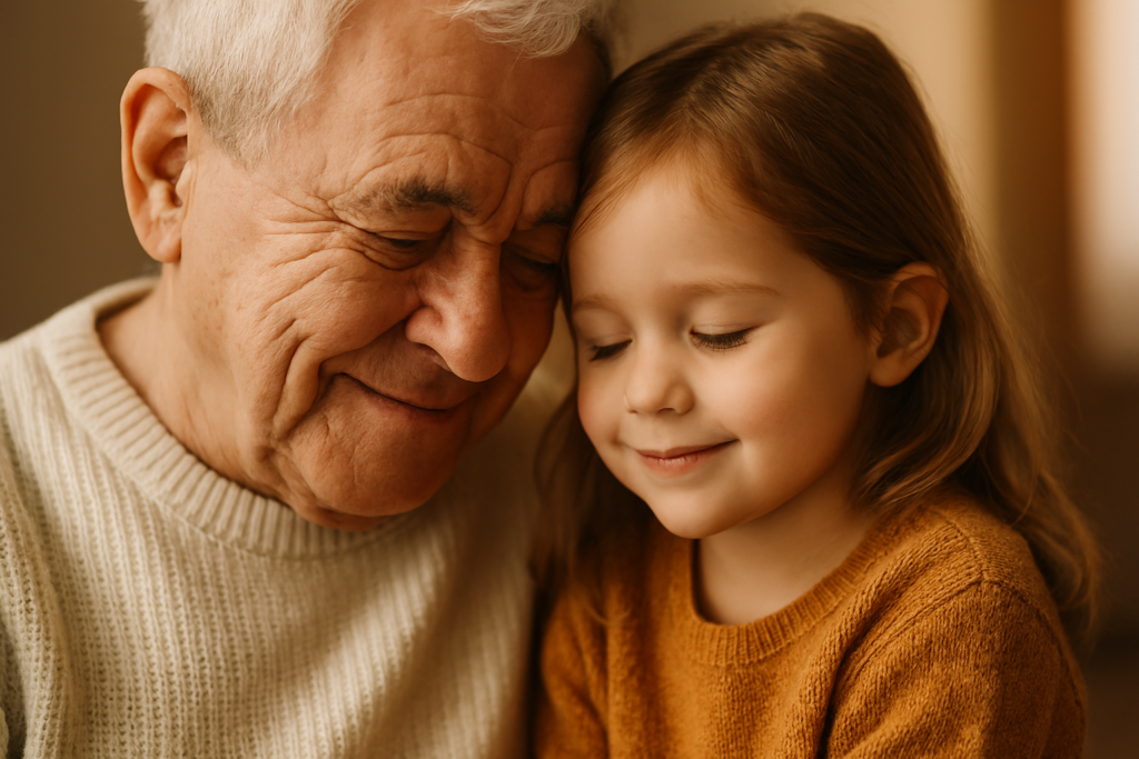 An elderly person and a young child, representing the primary risk groups for pneumonia.